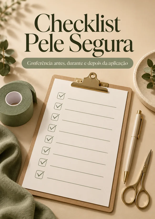 Capa original do bônus Checklist Pele Segura