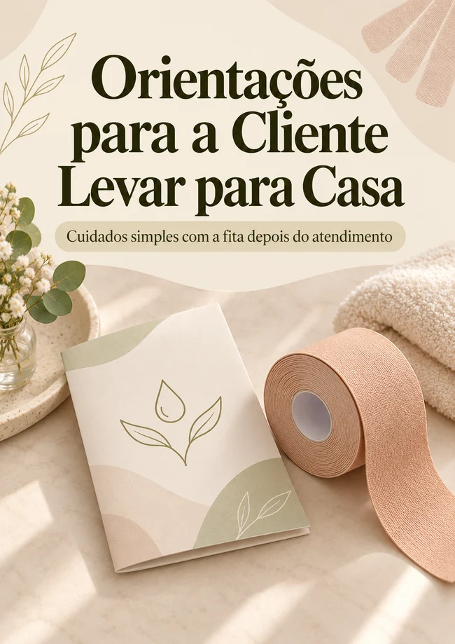 Capa original do bônus Orientações para a Cliente Levar para Casa